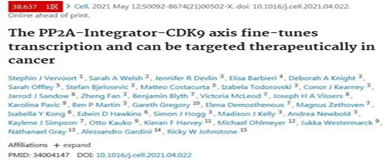 Cell：CDK9抑制和PP2A激活同时进行可以增强抗癌效果